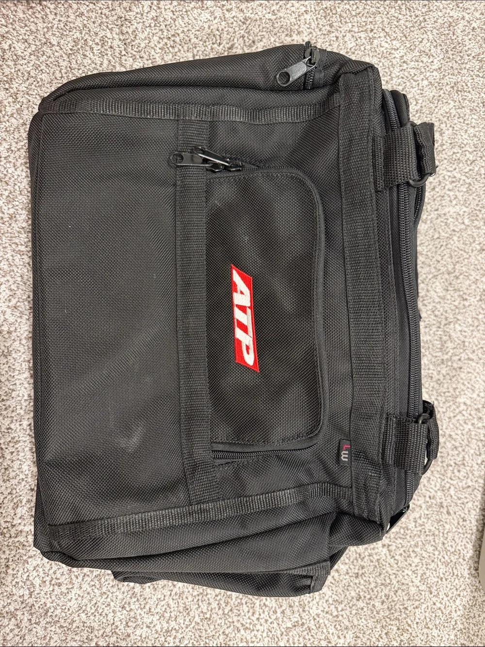 ATP flight school Black Messenger Bag - Logo